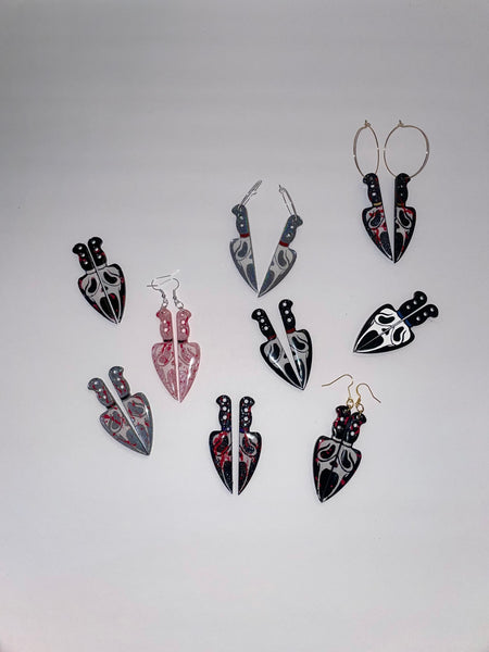 Ghost Face earrings