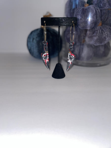 Ghost Face earrings