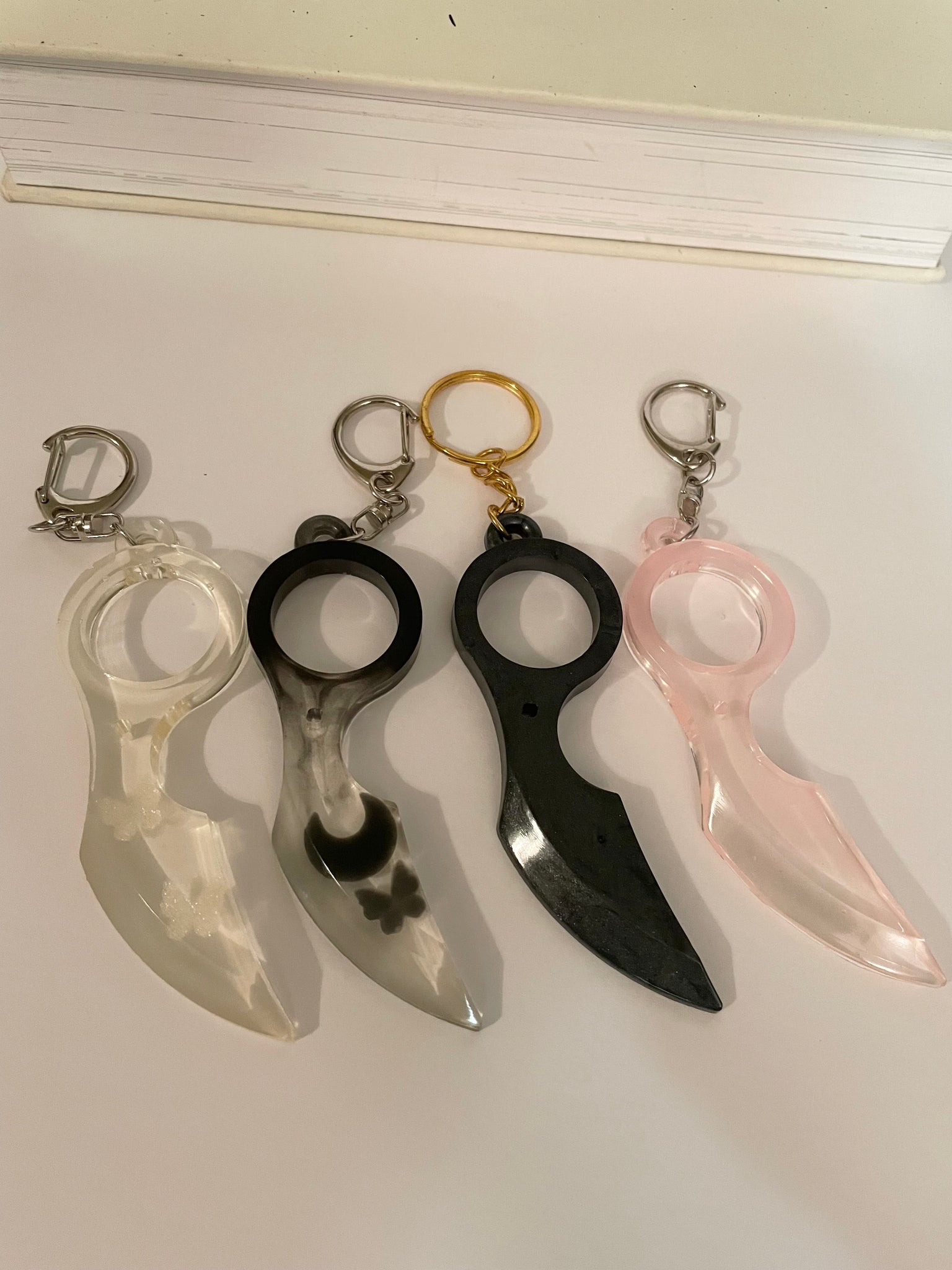 Curved safety Keychain