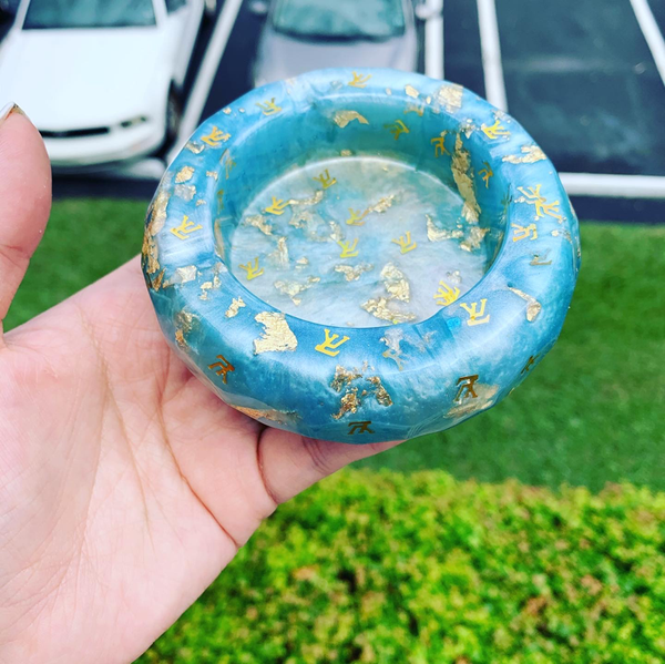 Blue LV Ashtray